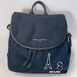 Karl Lagerfeld Blue Backpack Purse
